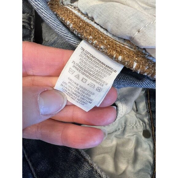 FREE PEOPLE Jeans Womens Size 27 Skinny Leg Denim Mid Rise Dark Wash Blue - Picture 4 of 8